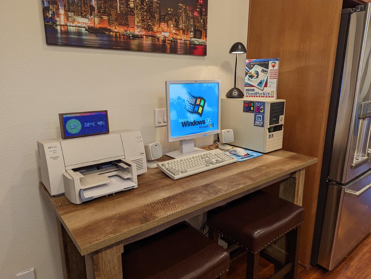 Retro computing workstation